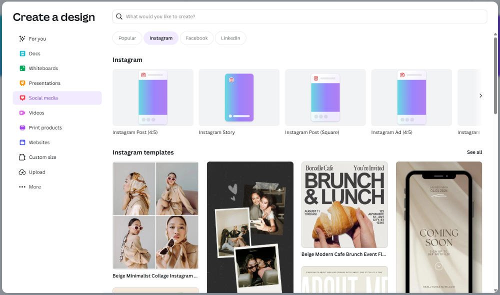 Canva instagram post