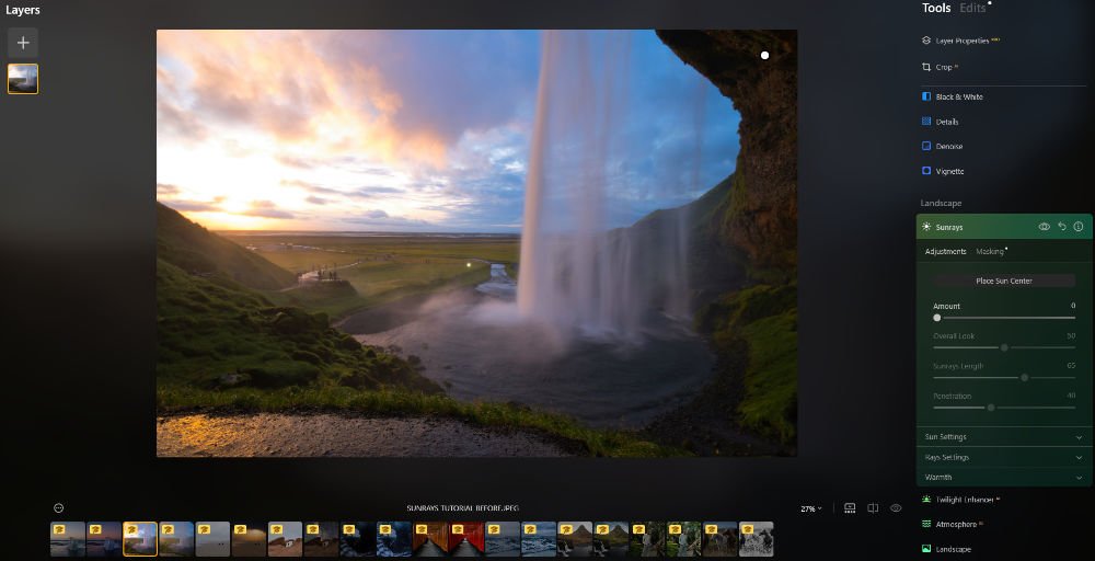 Luminar Neo Interface