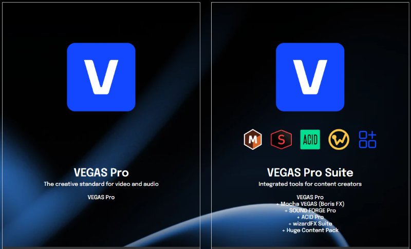 Vegas pro versions